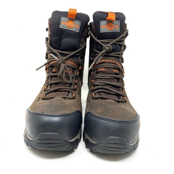 Merrell Men\'s J45315 Phaserboud Composite Toe Waterproof Safety Side Zip  Boots
